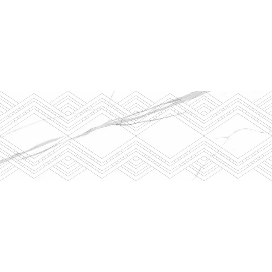 Плитка настенная Dogma Elegante Calacatta Quadri Shine Rettificato глянцевая белая NQ39027D2 90x30 см