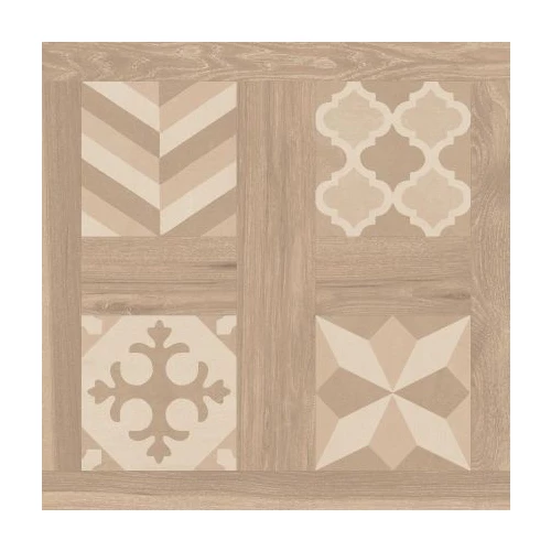 Керамогранит Argenta Pav. Selandia dcor miele rc светло-коричневый 60х60 см