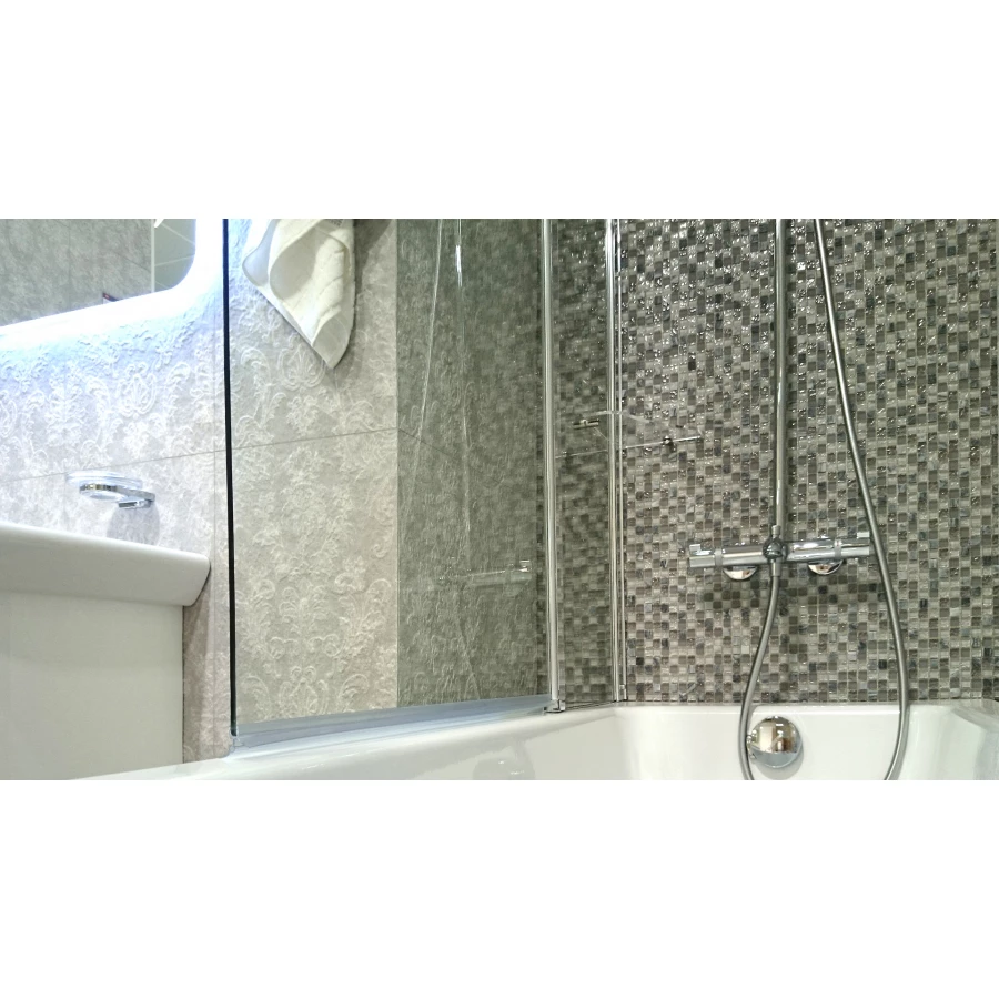 Мозаика из стекла и натурального камня Caramelle Mosaic Sitka серый 30,5x30,5 см