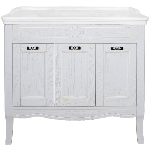 Комплект Тумба Azario Carolina 100 патина с раковиной Artdeco 100 Kale золото CS00089970 100х88х50 см