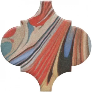 Плитка настенная Kerama Marazzi Арабески Венеция Декор матовый красный VT\A625\65000 6,5x6,5 см