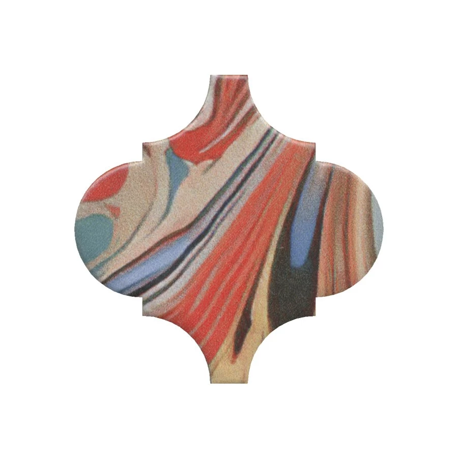 Плитка настенная Kerama Marazzi Арабески Венеция Декор матовый красный VT\A625\65000 6,5x6,5 см