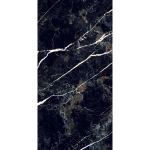 Керамогранит Realistik Obsidian Black High Glossy черный 120х60 см