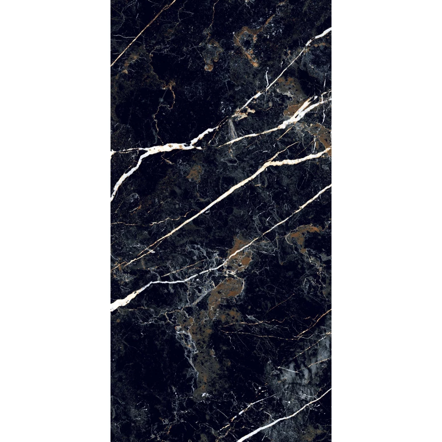 Керамогранит Realistik Obsidian Black High Glossy черный 120х60 см