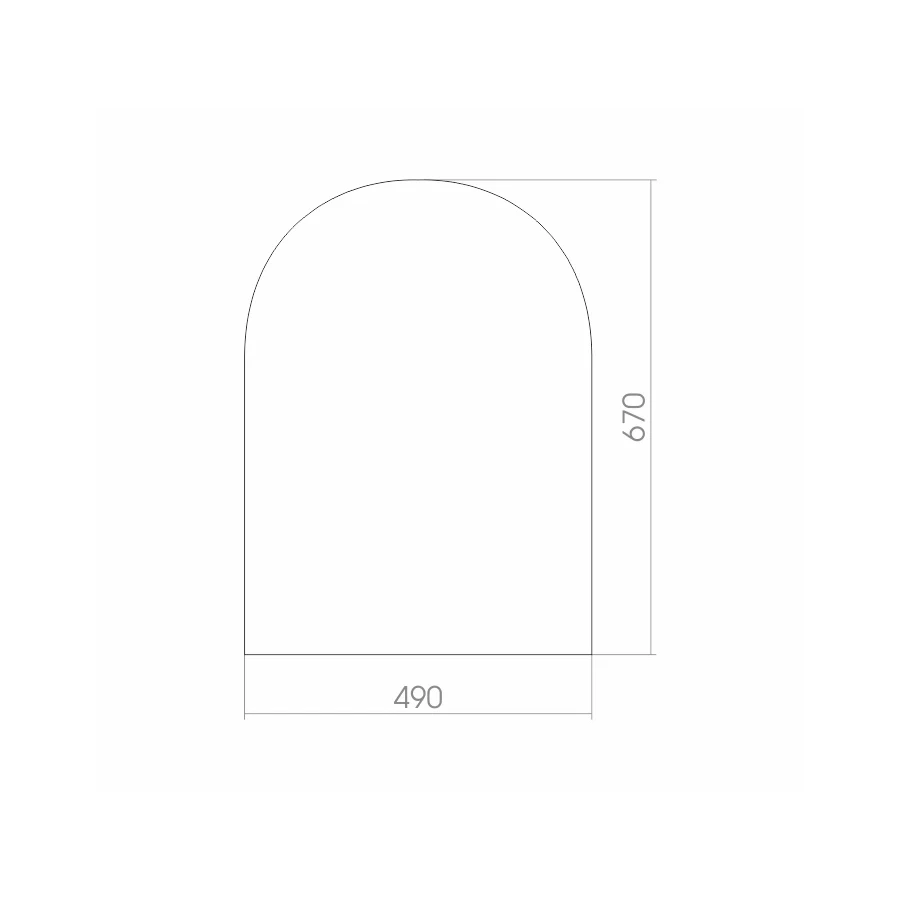 Зеркало Silver Mirrors без полки с фацетом Аркада 00000007 49x68 см