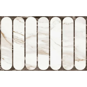 Плитка настенная Gracia Ceramica Капелла низ 03 глянцевая белая 010100001556 40х25 см