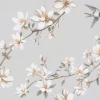 Обои флизелиновые Palitra Life Magnolia серые PL72535-14 1,06х10,05 м