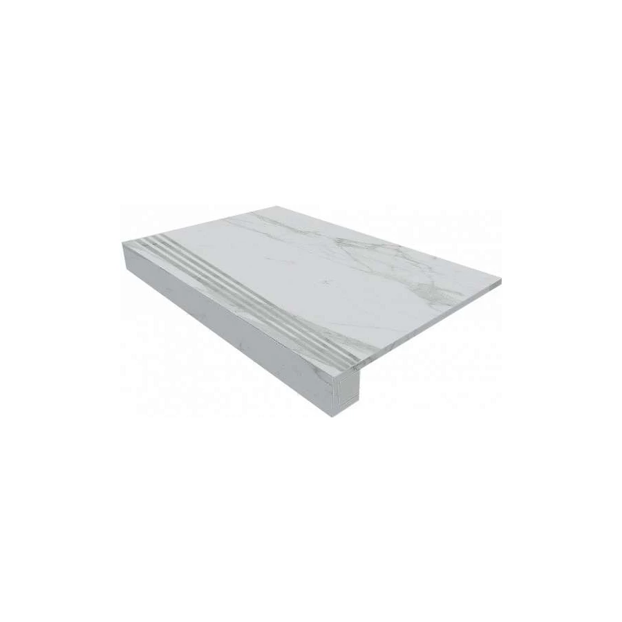 Комплект Estima Montis Ступень MN01 33x120 неполированная прямоугольная бортик с насечками Подступенок 14,5x120 36832