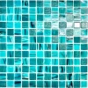 Мозаика Orro Mosaic Гласс Океанский Бриз 23,5х23,5 глянцевая бирюзовая 30,4х30,4 см