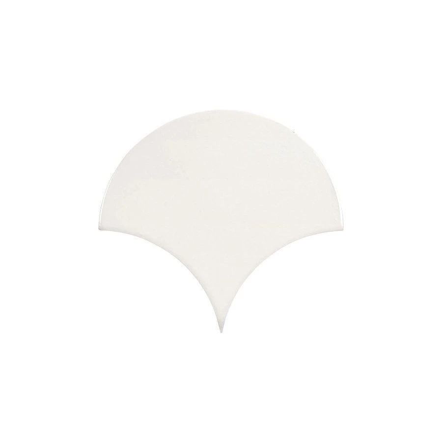 Плитка настенная Carmen Ceramic Art Escamas Dynamic Neutro белый 15,5х17 см