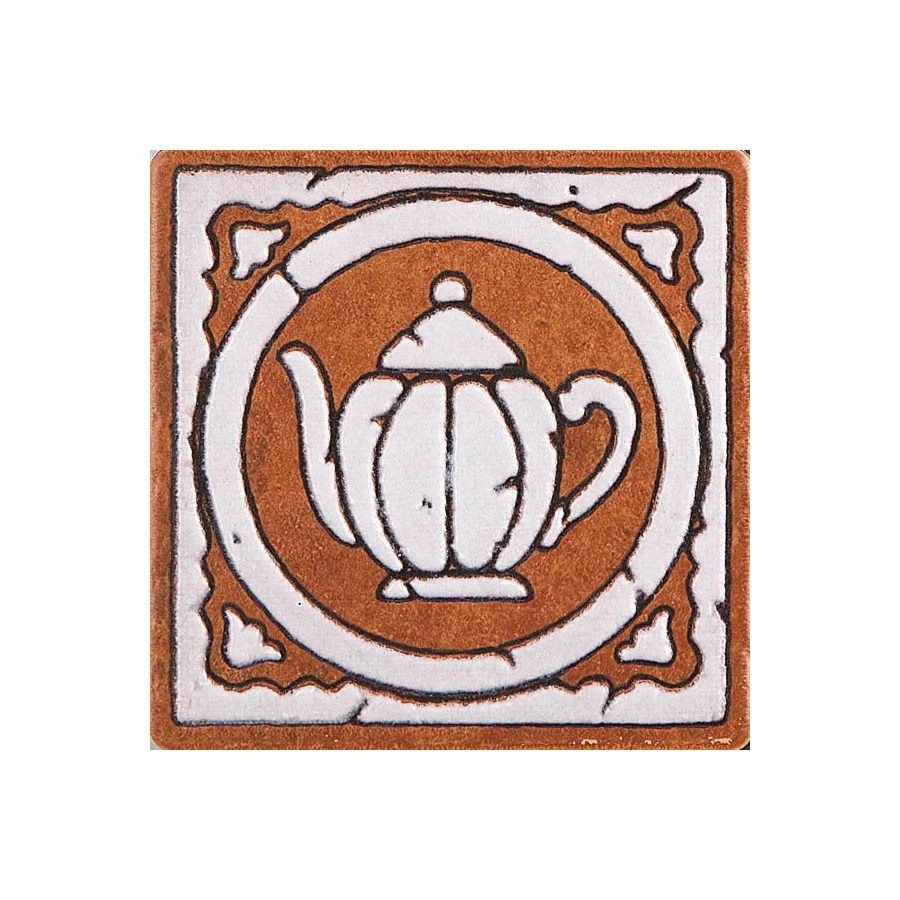 Плитка настенная Kerama Marazzi Ницца Декор матовый коричневый F1756/1228 9,9x9,9 см