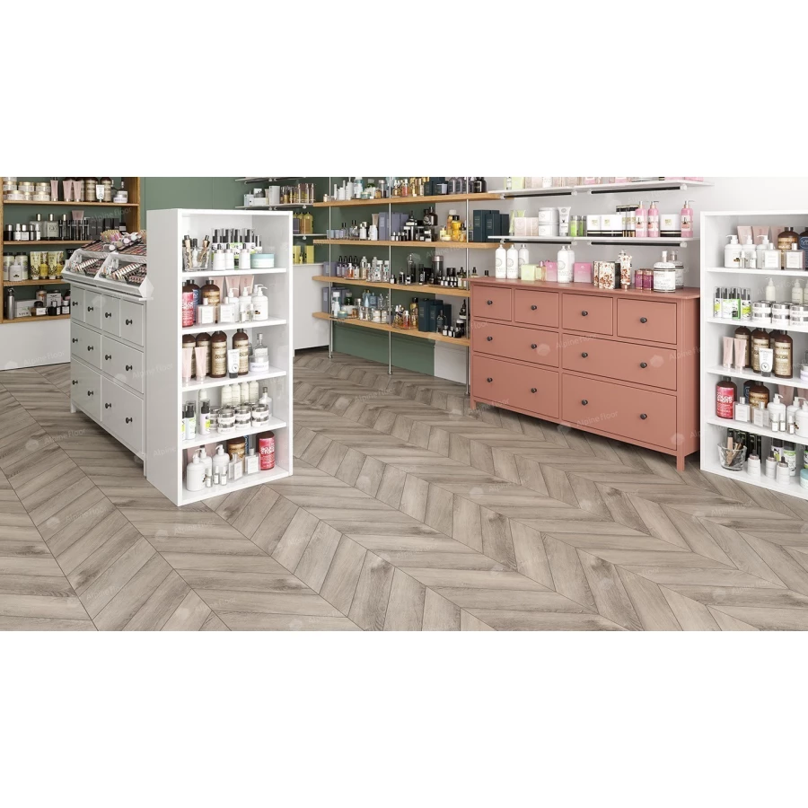 Ламинат Alpine Floor Chevron Alpine Дуб Исида ECO 18-8 43 класс 5 мм 1,6764 кв.м.