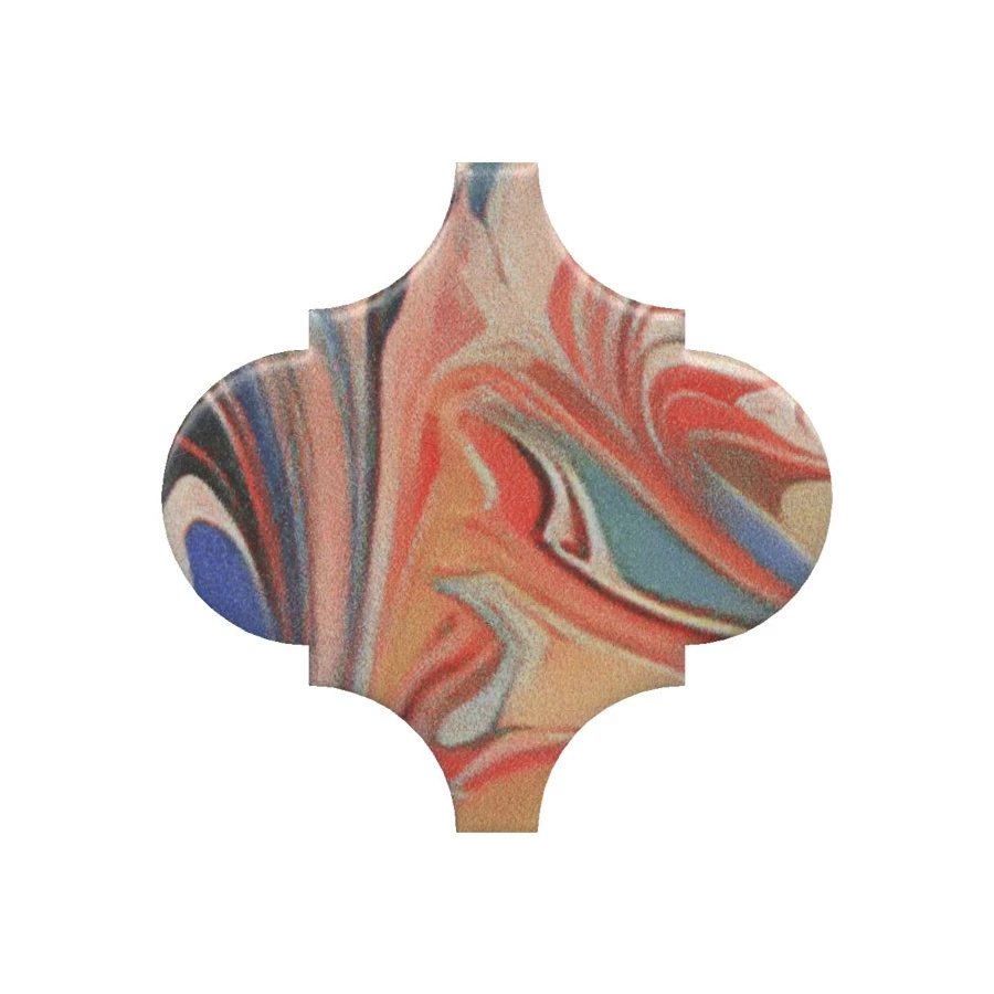 Плитка настенная Kerama Marazzi Арабески Венеция Декор матовый красный VT\A625\65000 6,5x6,5 см