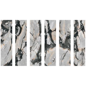 Керамический слэб StaroSlabs Matt Eleganza матовый серо-черный 54314346 320х80 см