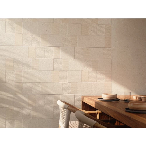 Плитка настенная Porcelanosa Сансун Санд Блоск / Cancun Sand Block матовая бежевая 100354895 150х59,6 см