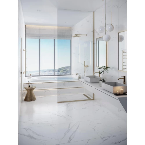 Плитка настенная Porcelanosa Артис Глосс / Artic Gloss глянцевая белая 100244464 120х45 см