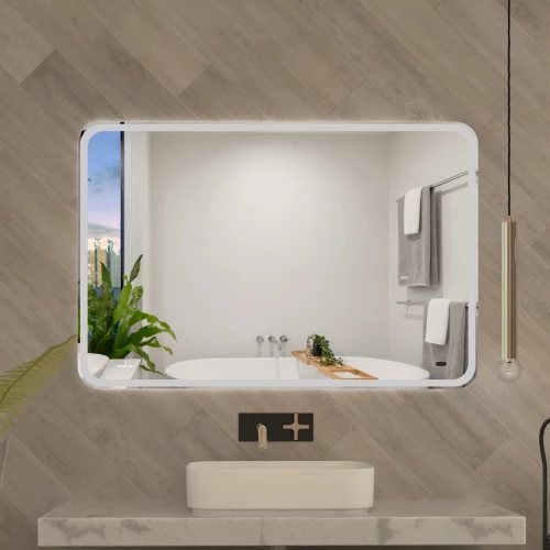 Зеркало MixLine Турин бесконтактный сенсор светодиодная подсветка 120x80 см