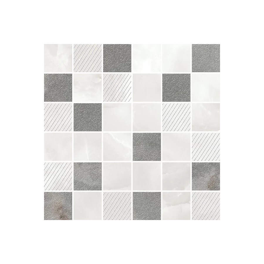 Мозаика Azori Opale grey mosaic 587433004 30х30 см