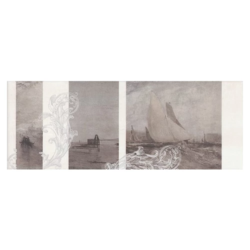 Декор Kerama Marazzi Ньюпорт Корабли коричневый STG\A207\15010 15x40