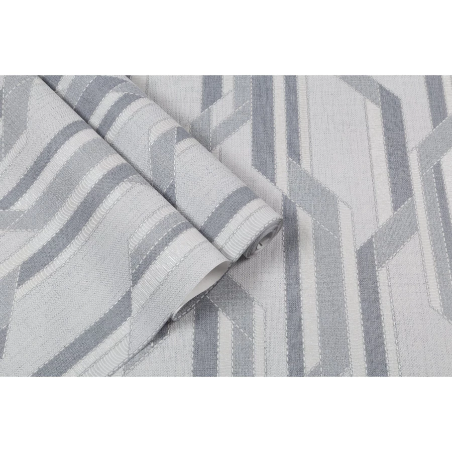 Обои флизелиновые Palitra Home Intriga HomeColor серые HC31212-41 1,06х10,05 м