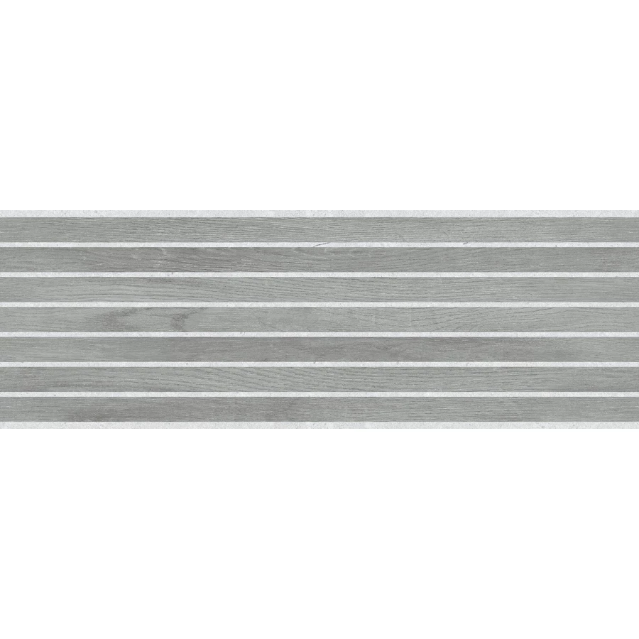 Плитка настенная Baldocer Vermont Bamboo Earth матовая серая 90х30 см