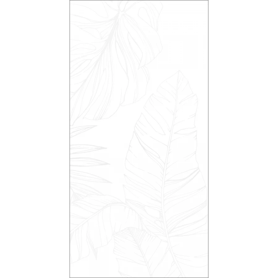 Керамогранит Global Tile Lavina ботаника матовый белый GT1206016603MDR2 120х60 см