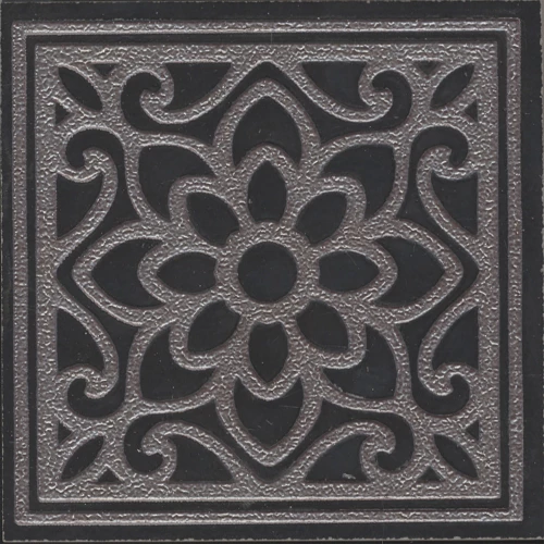 Вставка Kerama Marazzi Тьеполо 4 обрезная матовая черная OS/A346/SG618420R 9,6x9,6 см