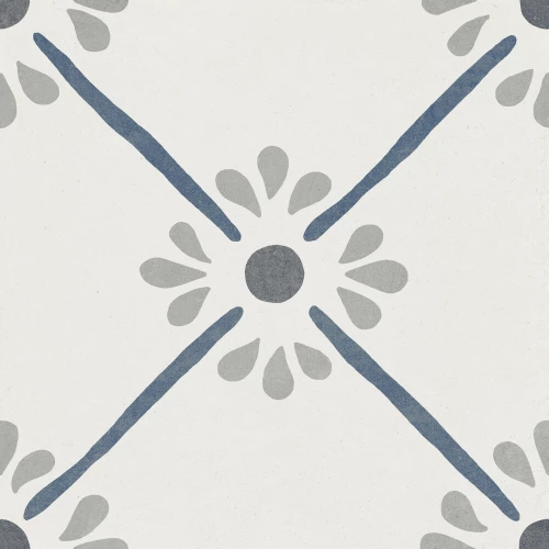 Керамогранит Harmony Peronda Provenza Blue Flower матовый многоцветный 3386037787 22,3х22,3 см