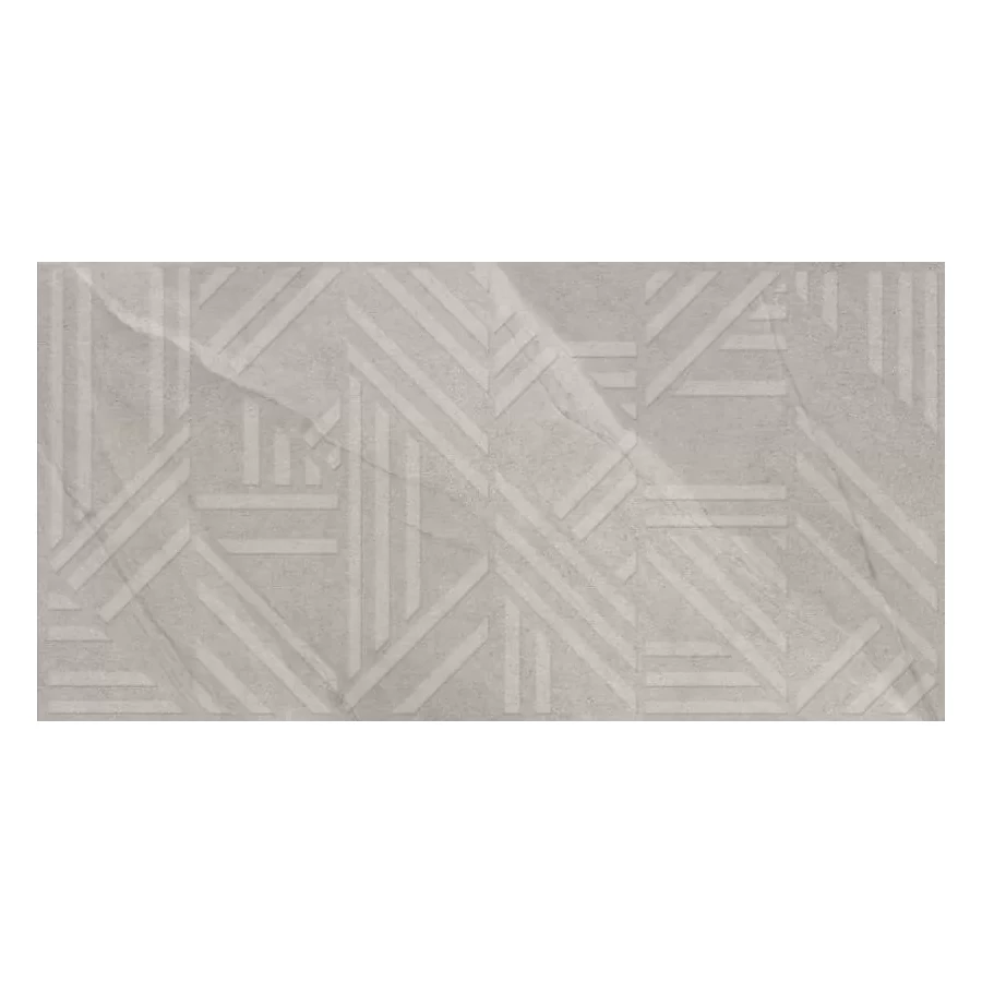 Керамогранит Fakhar Angelo Dark Grey Decore матовый серый 119,6х59,6 см