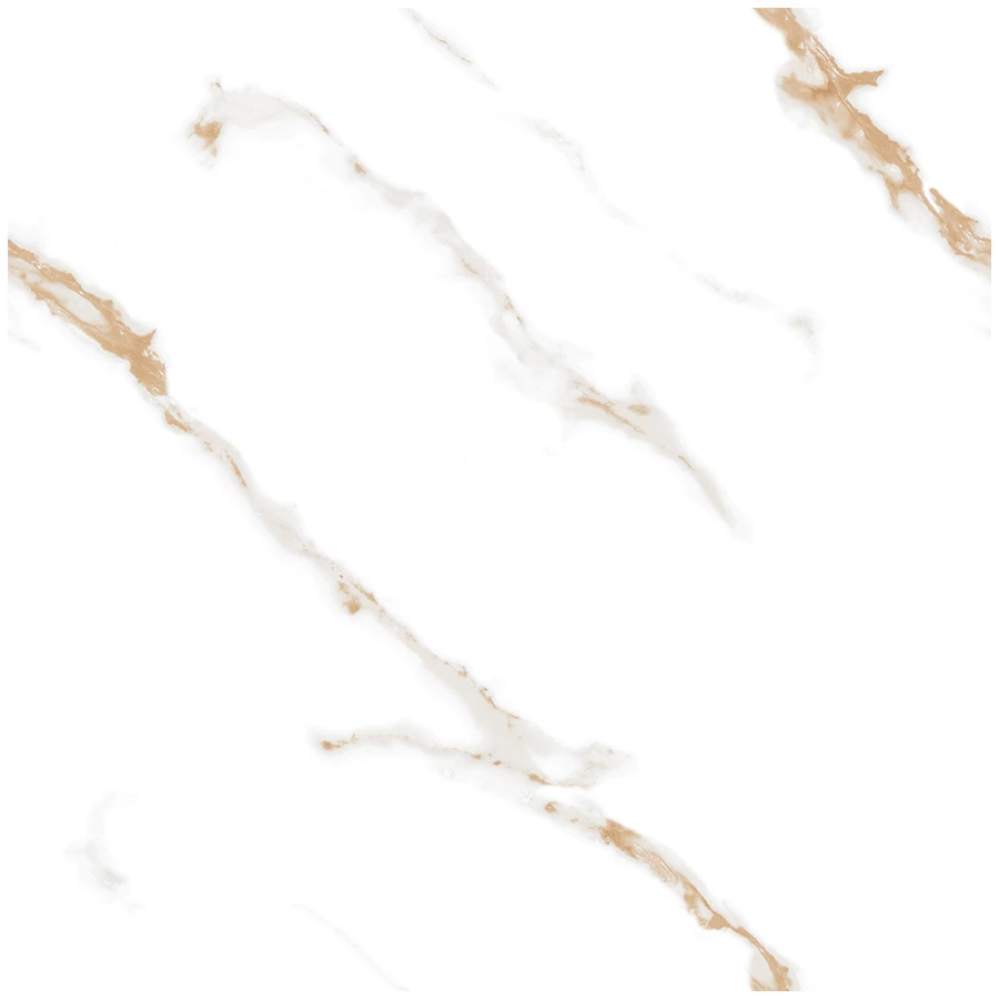 Керамогранит Ceradim Calacatta Sharp Gold белый Полированный 60х60 см