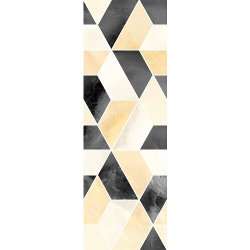 Плитка облицовочная Керамин Асуан 7Д геометрия многоцветный 75х25 