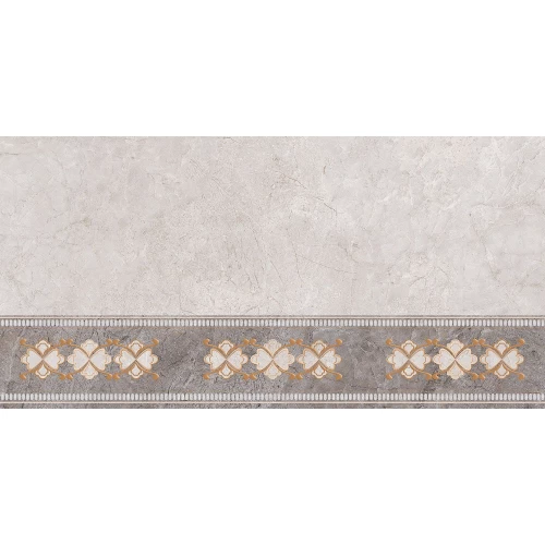 Плитка настенная Тянь Шань Ирида Декор глянцевая светло-серая 1,8 м2 TP3688H 60х30 см