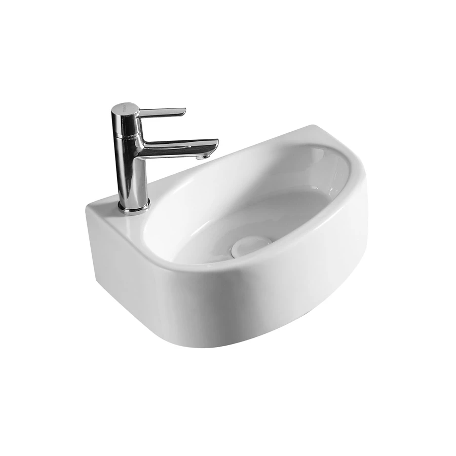 Раковина Azario подвесная левая белая AZ-4519A 42х29х14 см