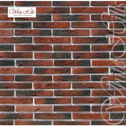 Плитка под кирпич White Hills Остия Брик 380-70 29х4,9х1,7-2,0 см