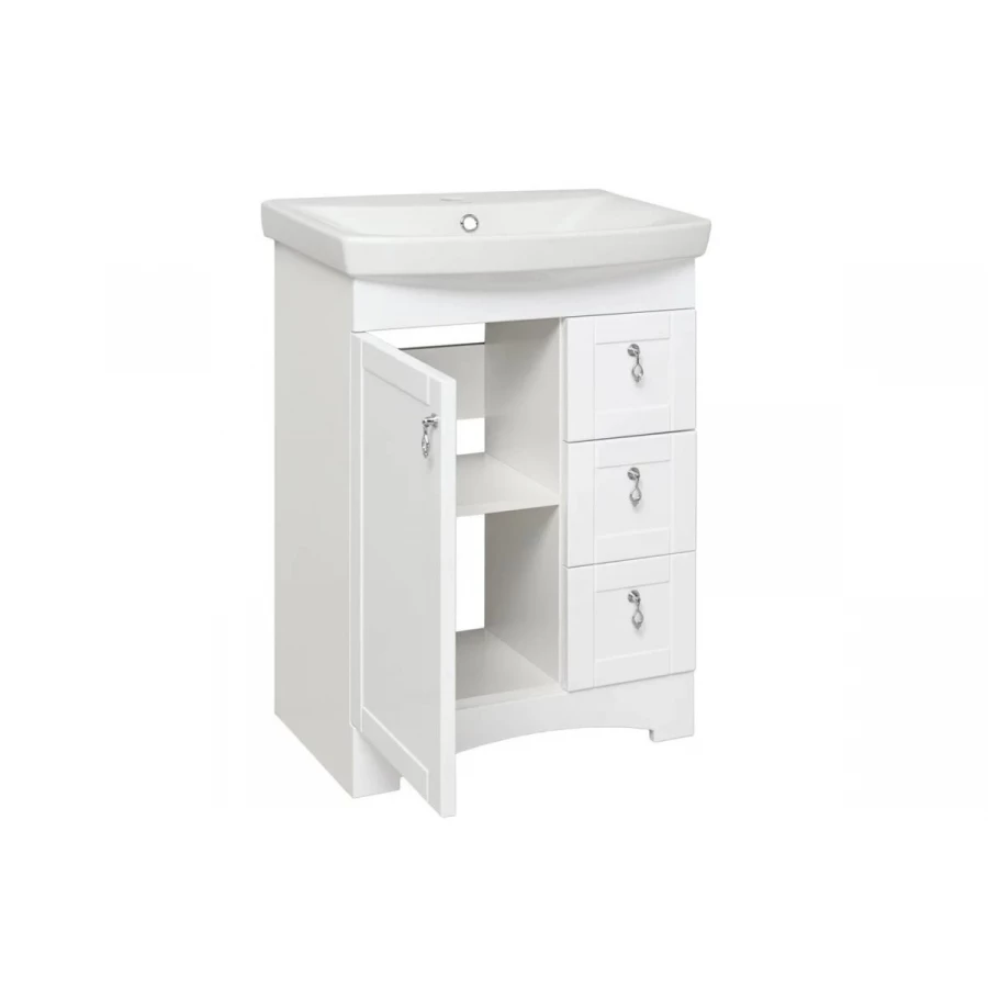 Тумба под раковину Runo Мерида 60 под умывальник Carina 60 00-00000823