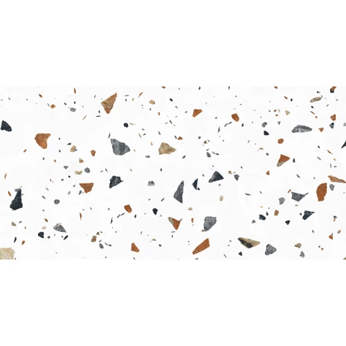 Керамогранит Laparet Terazzo Bianco карвинг матовый цветной 120х60 см