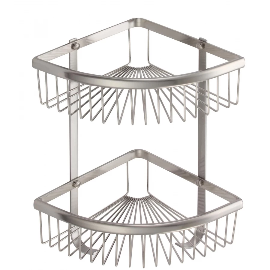 Полка решетка Savol угловая двойная сатин S-L5854-2
