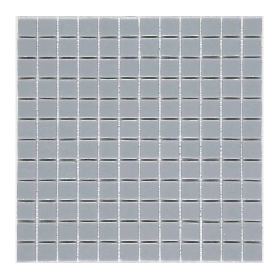 Стеклянная мозаика Mosavit Monocolor MC-401 Gris Oscuro глянцевая серая 31,6x31,6 см