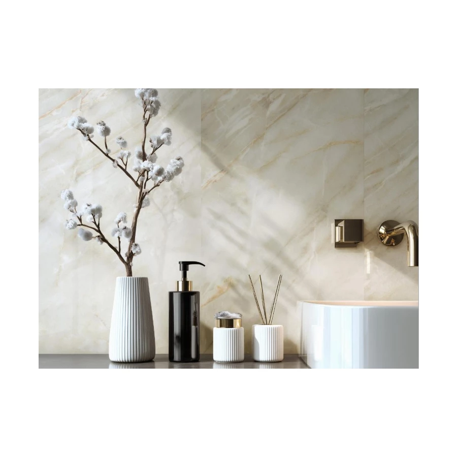 Керамогранит Realistik Rainbow Crystal Sunrise бежевый QJE612P3741M 120x60 см