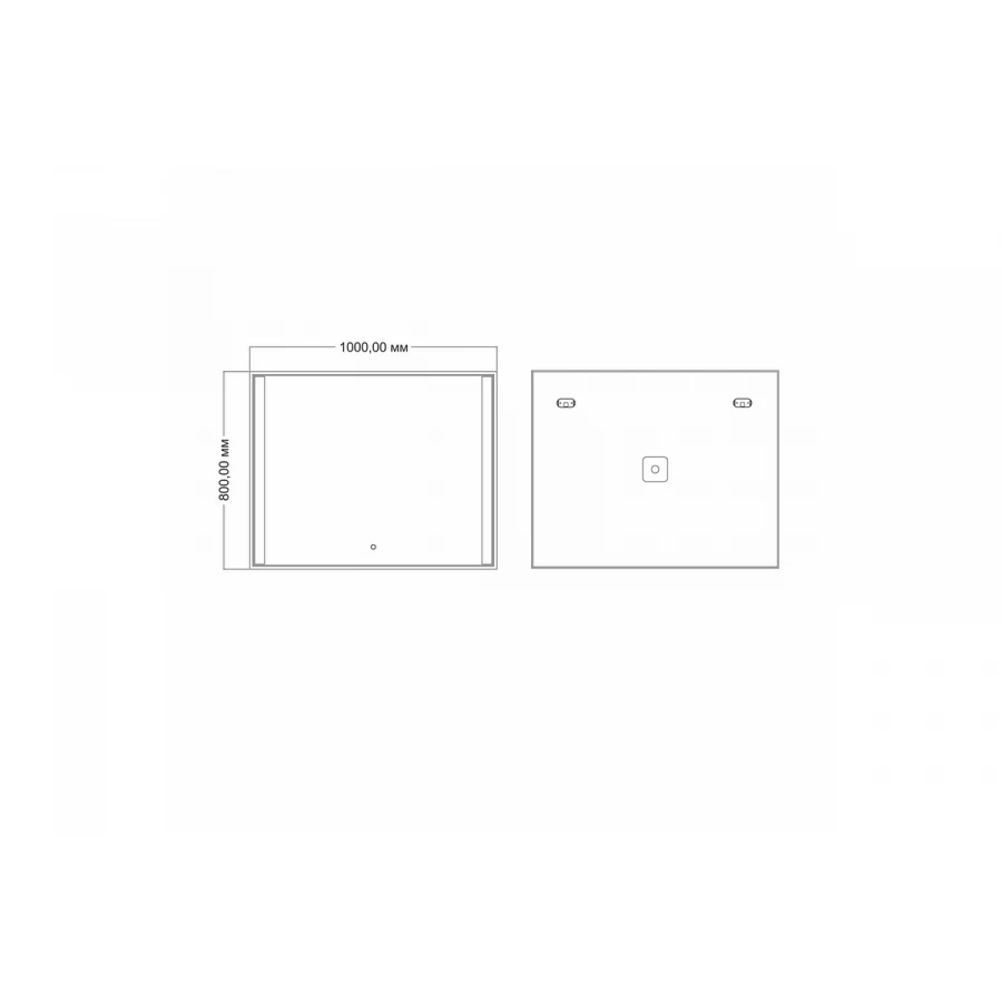 Зеркало с подсветкой MixLine Бон 545528 100х80 см