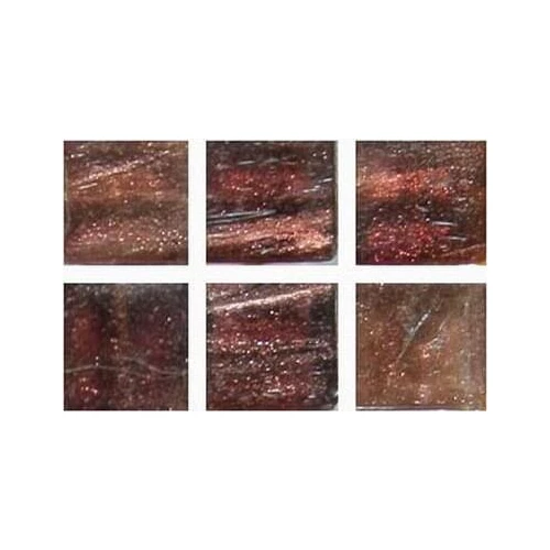 Стеклянная мозаика JNJ Mosaic Normal сетка 1x1 глянцевая коричневая GS32 31,8х31,8 см