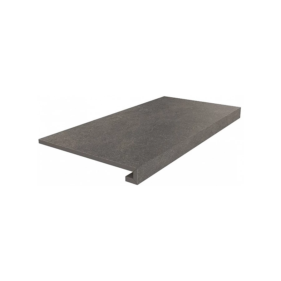 Ступень клееная из керамогранита Kerama Marazzi Про Стоун матовая серая DD600620R/GCF 60х33 см