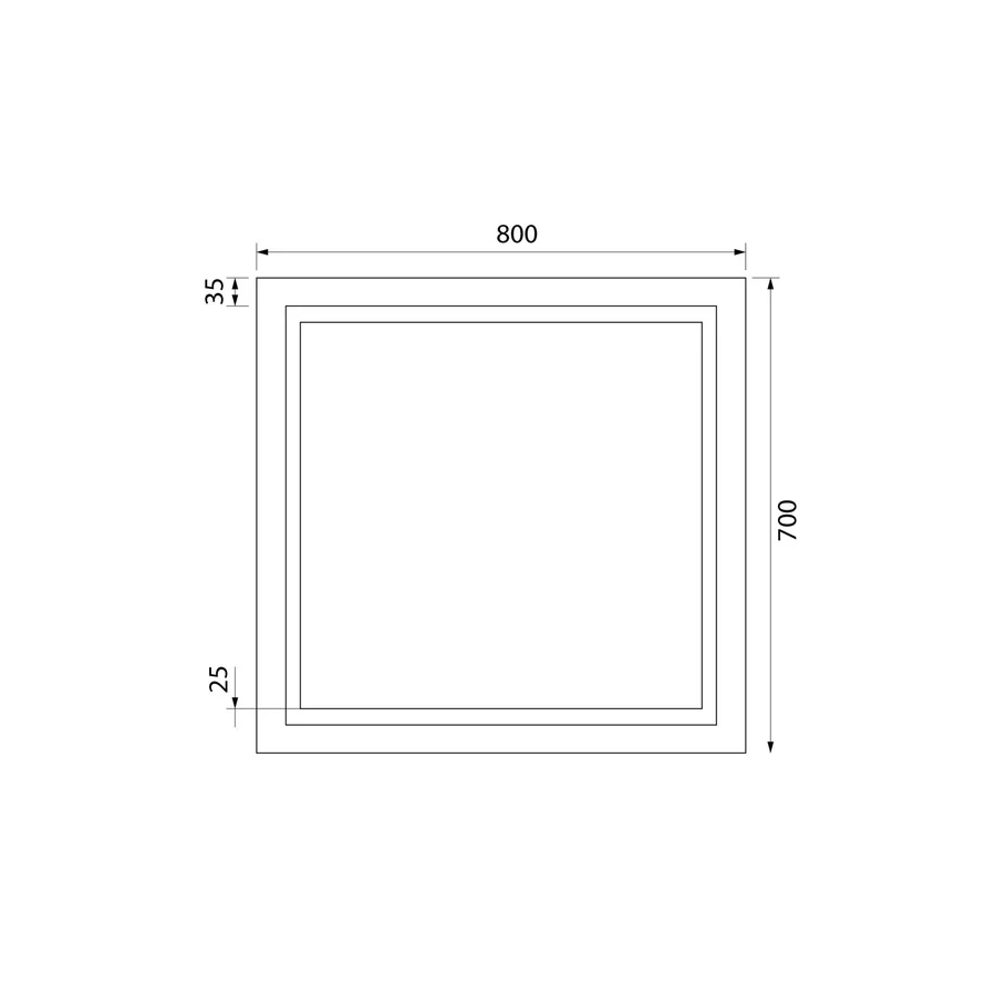 Зеркало с подсветкой и термообогревом Iddis Zodiac ZOD80T0i98 80 см
