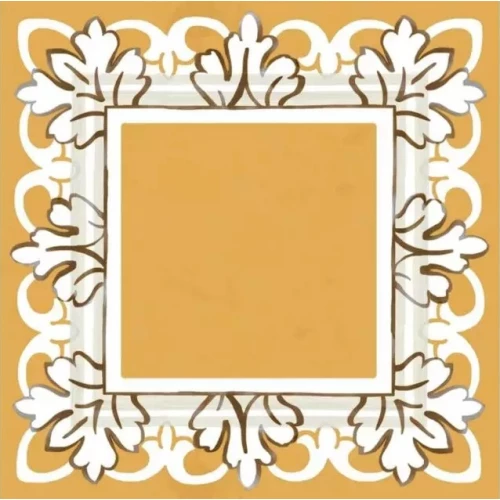 Декор Kerama Marazzi Алмаш глянцевый жёлтый 9,8х9,8 см