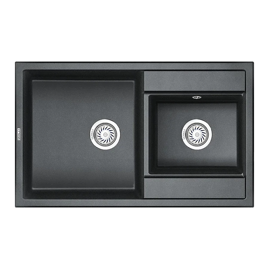 Кухонная мойка Granula 8201, ШВАРЦ 82х50 см