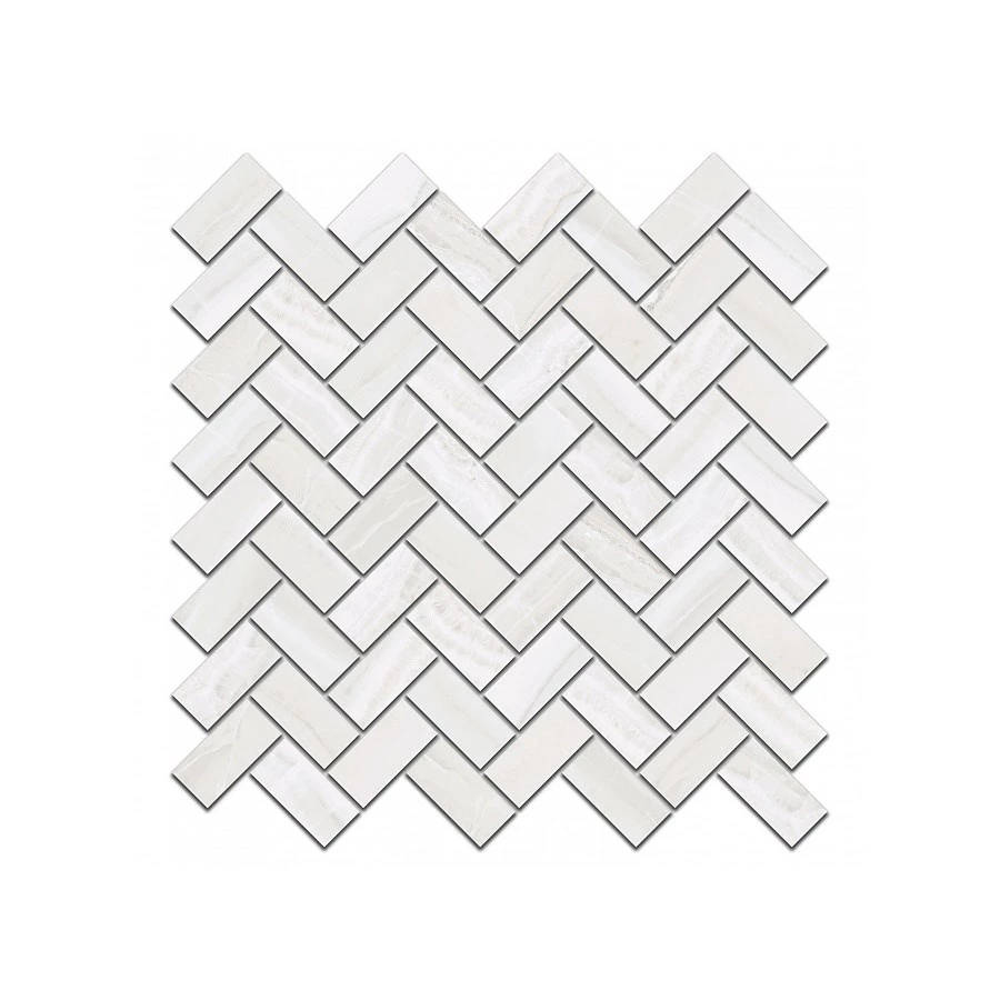 Декор Kerama Marazzi Контарини мозаичный глянцевый белый 190/005T 31,5x30 см