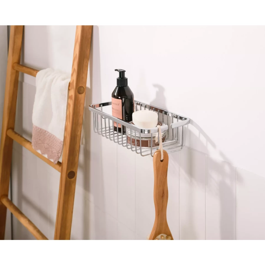 Полка прямоугольная ЧМЗ Монолитик 505-001-01 хром 25х13,1х7,3 см