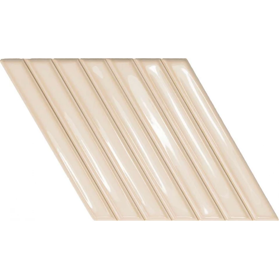 Плитка настенная WOW Spike Bars A Deep White глянцевая белая 135011 25,9х15 см