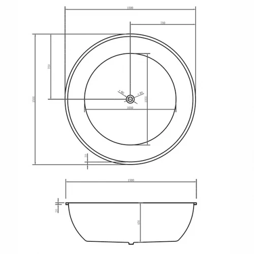 Акриловая ванна Abber AB9249 175х100 см