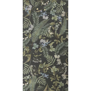 Плитка настенная Ape Ceramica Bellagio Dec Careno Sera Rect матовая черная A041907 120х60 см